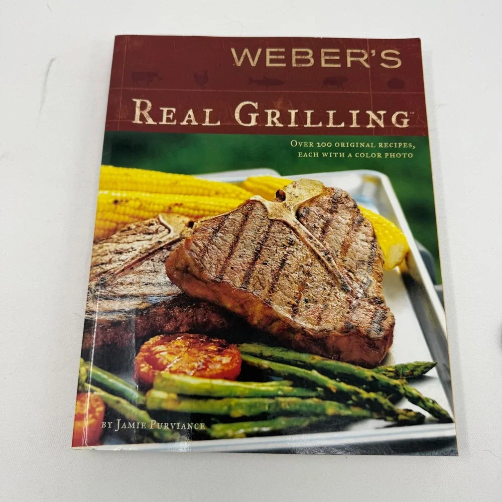 Weber's Real Grilling and Time to Grill Cookbook Set Jamie‎ Purviance BBQ Books